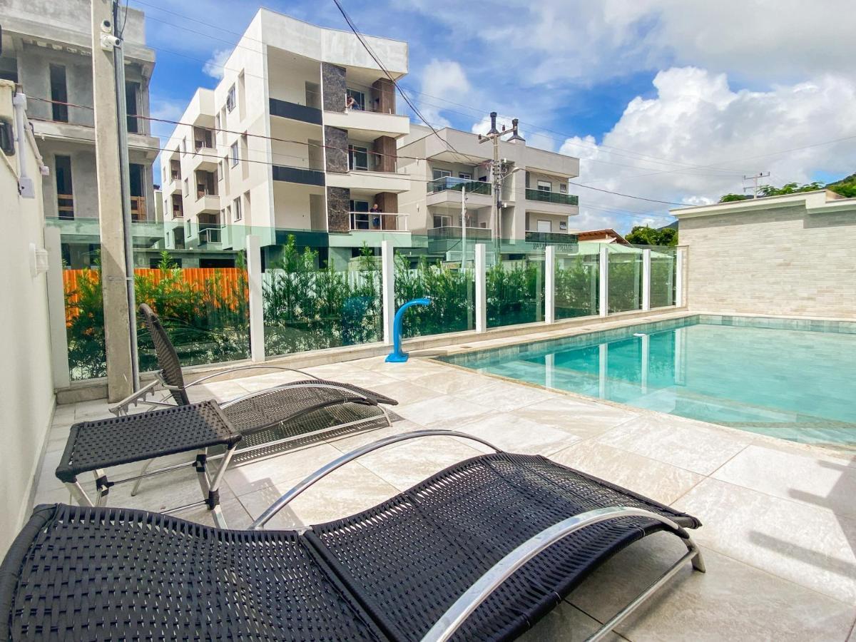 Apartamento Encantador Com Piscina Na Praia De Palmas Governador Celso Ramos Esterno foto